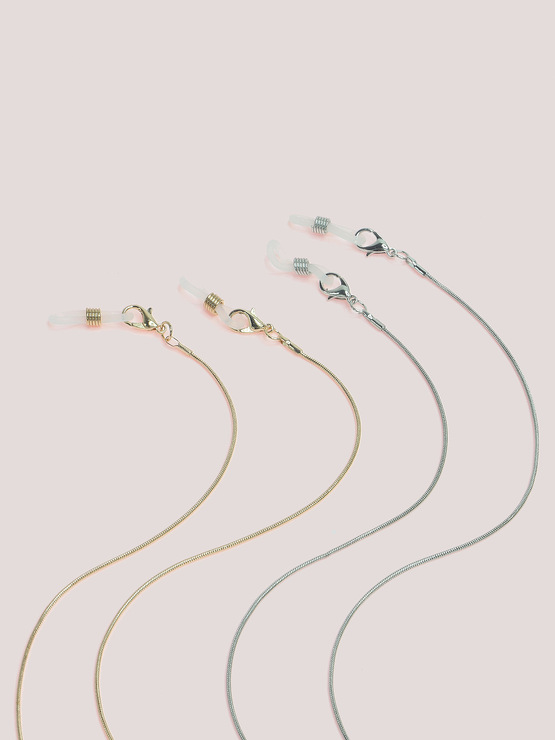 Fashion mixed color rice bead glasses chain with lace bows GM043