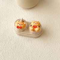 Mini soft contact lens kit retractable W-CT19蝴蝶结花熊