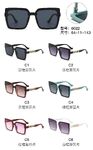 PC plastic sunglasses with metal hinge 6022W