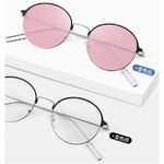 Очки металлические фотохромные с защитой от синего света 9610-2-GT