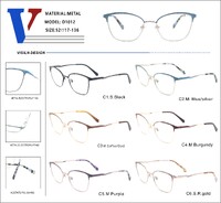 Оправа металлическая полуободковая с флексом D1012-DA