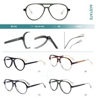 Acetate plastic frames for glasses Big City M1103