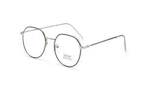 Очки металлические блюблокеры защитные с линзами Blue Ray Cut с защитой от синего света 6218