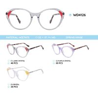 Plastic frames for glasses acetate material WD4126