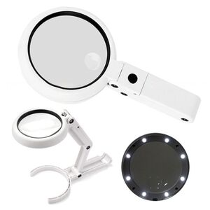 Tabletop magnifying glass with backlight 90RC-XX, magnification: 3,5X, 10X