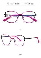 Оправа металлическая с линзами блю-блокерами 3014