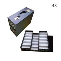 Mobile box (suitcase, trunk, organizer, display case) on wheels for frames and glasses for 48 slots JS-C188