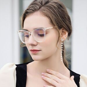 TR90 plastic frame or glasses with blue light protection, with spring hinges FA87021