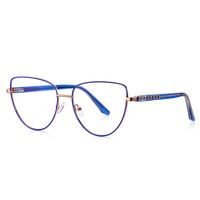 Metal Blue Blocker frames for glasses, with flex hinges MORE FCS3065