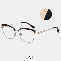 Combined frame (metal + TR90) or glasses with blue light protection, with spring hinges FA87275