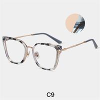 Combined frame (metal + TR90) or glasses with blue light protection, with spring hinges FA87006