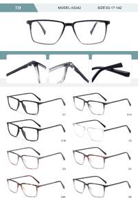 Plastic TR90 frame for men with spring hinges A5042-DA