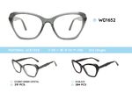 Plastic acetate eyeglasses frame with spring hinges WD1652