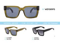 Plastic acetate frame polarized sunglasses WD1589PS