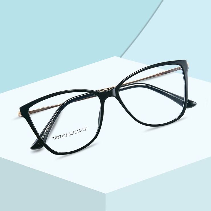 TR90 plastic frame or glasses with blue light protection, with spring hinges FA87107