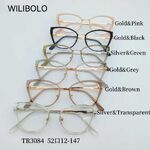 Metal + TR90 plastic ultrathin women's frames with spring hinges Wilibolo TR3084