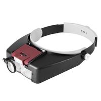 Binocular magnifier with backlight, magnifying glass with head mount 81007-A2-XX, magnification: 1,5Х, 3Х, 8,5Х, 10Х