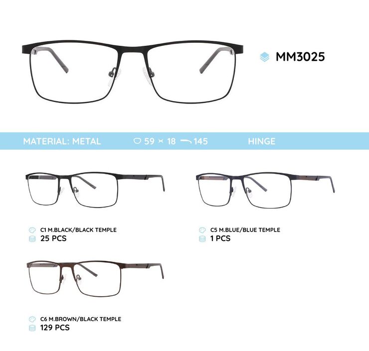 Оправа для очков металлическая мужская MM3025
