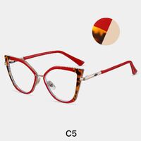 Combined frame (metal + TR90) or glasses with blue light protection, with spring hinges FA87315