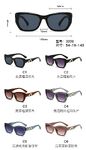 PC plastic sunglasses with plastic hinge 3229W