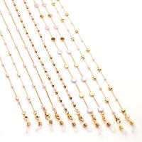 Металлическая нескользящая цепочка золотого цвета для очков и масок, 7 видов GL11361