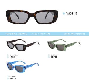 Plastic acetate frame polarized sunglasses WD5119
