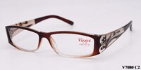Eyeglasses with a floweron tampels in plastic frame (with rhinestones) diopters to +6,00 -9,00 and VIZZINI V8070