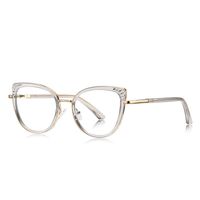 Metal + TR90 Blue Blocker glasses frame for women with UV and blue light protection lenses More FCS3149