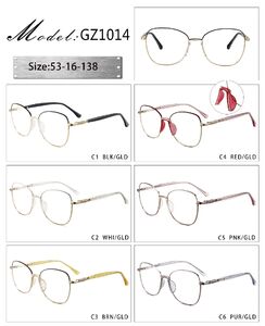 Metal frame with soft nose pad and spring hinges GZ1014-DA