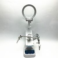 Soldering hand holder with magnifying glass and backlight 7023