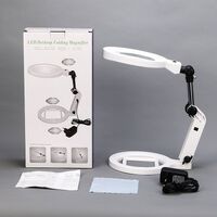 Tabletop magnifying glass with backlight 3B120C-XX, magnification: 2X, 5X