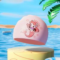 Silicone waterproof swimming cap for kids YK-YZW-GJ004-YU