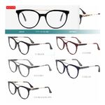 Combined frames for glasses, acetate + metal, with spring hinges Big City 25854