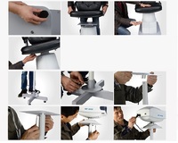 Рабочее место офтальмолога, комбинированный стол + кресло C-200A, столешница 880*500 мм 