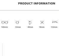 Plastic TR90 Blue Block glasses with blue light protection FENQI F8002