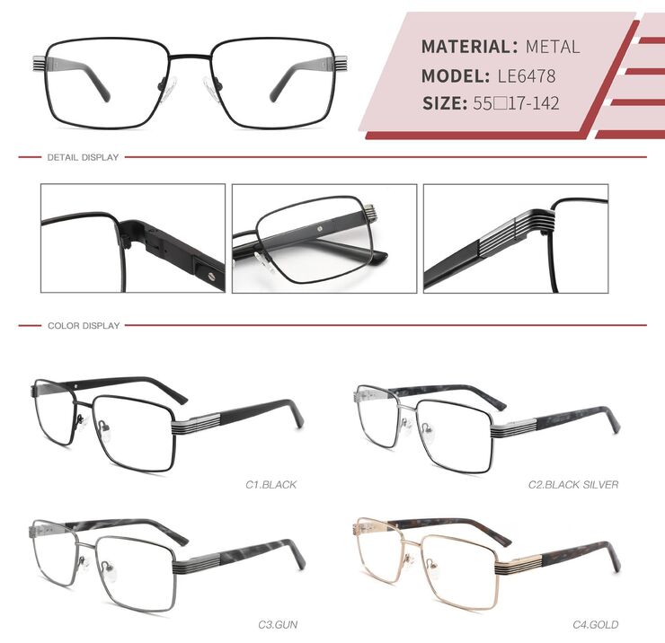 Оправа металлическая LE6478-DA