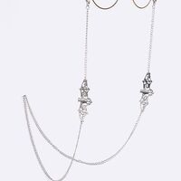 Металлическая нескользящая цепочка, c летучей мышью, для очков и масок GL842-1