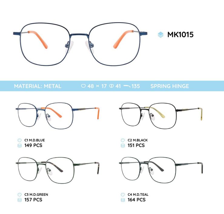 Оправа металлическая детская с флексом MK1015