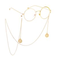 Металлическая нескользящая цепочка, с подвеской в форме древа жизни, для очков и масок GL472