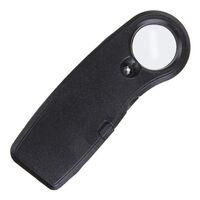 Portable pocket magnifier with backlight 21012, diameter: 22 mm, magnification: 40X