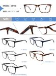 Plastic acetate frame for glasses with spring hinges Big City V9102