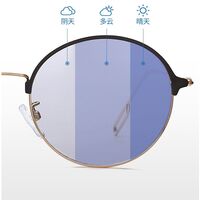 Очки металлические фотохромные с защитой от синего света 9610-GT