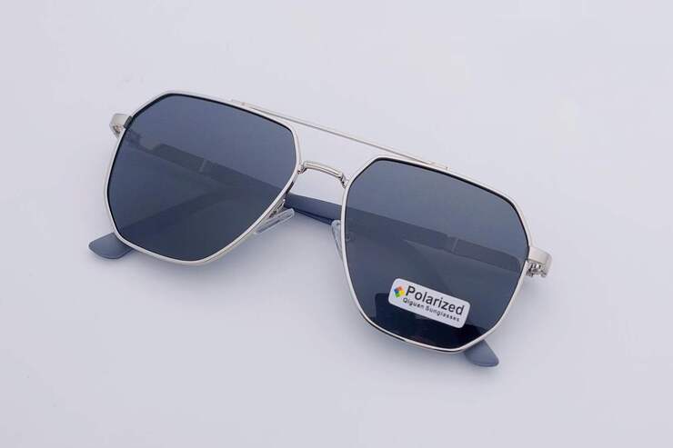 Очки солнцезащитные поляризационные металлические мужские Wilibolo P-8009