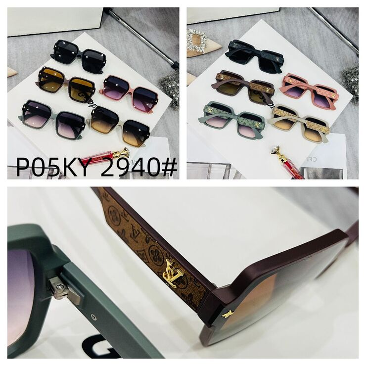 Polarized metal + TR90 sunglasses P05KY 2940