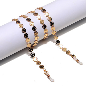 Stylish glasses chain with smiley faces GL1322