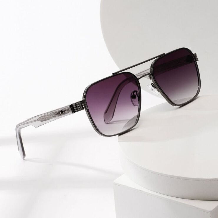 Plastic + metal square sunglasses for men Elit CB-1306-EL