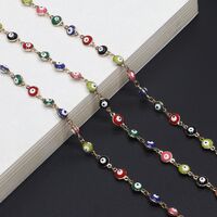 Metal non-slip gold chain with simple eyes for glasses and masks GL661