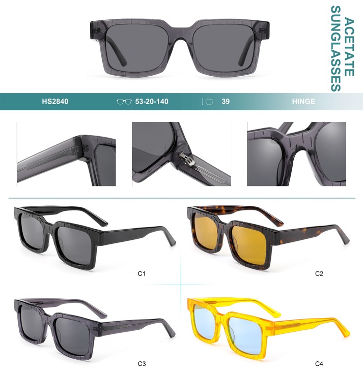 Polarized acetate plastic sunglasses Big City HS2840