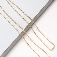 Металлическая нескользящая цепочка золотого цвета для очков и масок 8 видов GA009