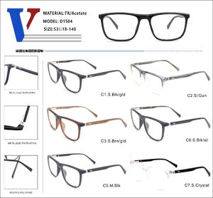 Оправа пластиковая из ацетата + TR90 с флексом D1504-DA